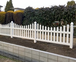 Decorazione giardino giardino barriera di plastica piccola staccionata pvc semi-privacy <span class=keywords><strong>cancello</strong></span> <span class=keywords><strong>bianco</strong></span> - Product Image 4