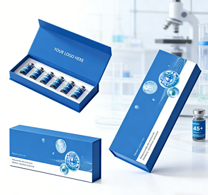 Cajas de Embalaje Personalizadas para Viales de Péptidos de 3 ml, Cajas de Regalo de Cartón Resistente de Alta Gama con Forro de Esponja, Laminación Mate, Logotipo Personalizado - Product Image 1