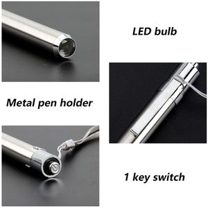 Portable LED Stainless Steel Lamp 395/365 UV <b>Flashlight</b> <b>Torch</b> Ultra Mini Light AAA Battery for Marker Detections - Product Image 6