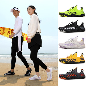 Chaussures d'eau d'extérieur à bout fermé, dessus en maille, semelle extérieure en caoutchouc antidérapante, unisexe, été, plage, fitness, pêche, natation - Product Image 1