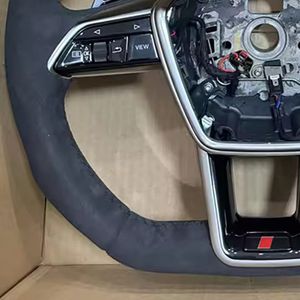 Avec bouton de démarrage <span class=keywords><strong>S</strong></span>-<span class=keywords><strong>Line</strong></span> Demi-volant Alcantara pour <span class=keywords><strong>Audi</strong></span> Q3 Q5 Q8 SQ8 A3 A4 B9 A5 B8 A6 C7 A7 S3 S4 RS3 RS5 RS7 RS6 C8 - Product Image 6