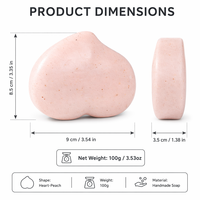 Savon Artisanal Forme Pêche à Froid, à Base de Plantes, Extrait de Rose, Huile de Coco, Hydratant, Nourrissant, Éclaircissant, Doux, OEM