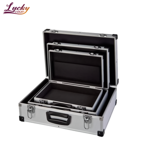 Nhôm Di Động Có Thể Khóa Kết Hợp Công Cụ Trường Hợp Với EVA Đa Chức Năng Mang Trường Hợp Tùy Chỉnh Công Cụ Lưu Trữ Trường Hợp - Product Image 1