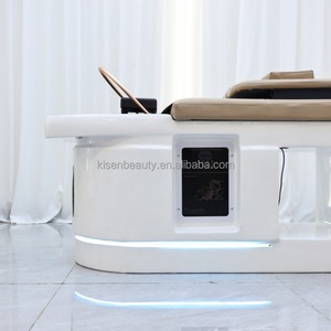 Kisen Mobilier de Salon en Gros : Lit de Lavage Thaïlandais Moderne à Circulation d'Eau pour Thérapie Capillaire Allongée avec Vaporisateur - Product Image 6