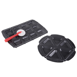 Ensemble de moules à tartelettes EZ Pockets, moule à pâtisserie, découpe-pâte, antiadhésif, acier au carbone, 12 cavités, 6 cavités, formes variées, passe au lave-vaisselle - Product Image 2