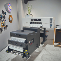 24 pulgadas 60cm A1 Dtf cabezal de impresora I3200 I1600 XP600 Imprimante Dtf 60cm con agitador de horno y secadora Dtf máquina de impresora 24 pulgadas