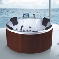 Bain à remous extérieur rond japonais moderne piscine de massage pour les fêtes pour villas-à vendre