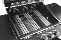 2025 Offres Spéciales 3 + 1 brûleurs Propane BBQ Grill Grills à gaz pour cuisiner avec table d'appoint, chariot de haute qualité