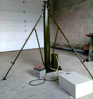 Mât télescopique électrique facile à monter jusqu'à 2m, 3m, 4m, 5m, 6m, 8m, 9m, 10m pour télécommunications, caméras, mât de drapeau, tour d'éclairage, antenne