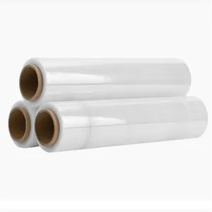 18''x1500'x80gauge Hand Stretch Plastic Film Pallet Shrink Wrap Film 4 Rolls Per Case