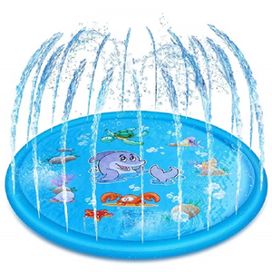 Alfombra de Juego Inflable Personalizada con Rociador de Agua <span class=keywords><strong>para</strong></span> Niños, PVC, Diversión Acuática, Piscina, Juego de Agua <span class=keywords><strong>para</strong></span> Bebés, Alfombra de Juego Inflable con Rociador - Product Image 1