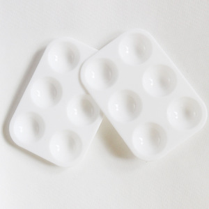 Fournitures d'art en gros d'usine mini plateau de palette de peinture en plastique Palettes de plateau de peinture acrylique aquarelle - Product Image 3