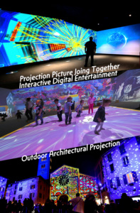 โปรเจกเตอร์ DLP Tri-RGB เลเซอร์เสมือนจริงห้องปฏิบัติการจำลองห้องจำลองสภาพแวดล้อมการวิจัยที่สมจริง KD2000UC สดใส - Product Image 3