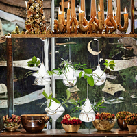 Terrarium en verre classique pour plantes, idéal pour la propagation hydroponique suspendue, décoration de jardin et de mariage