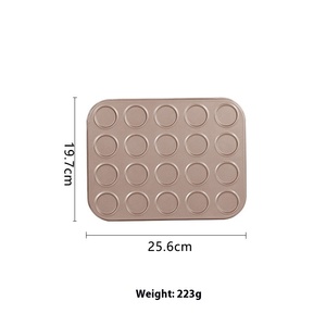 골든 라이트 스틱 마카롱 쿠키 금형 금속 홈 오븐 용 DIY 베이킹 팬 - Product Image 6
