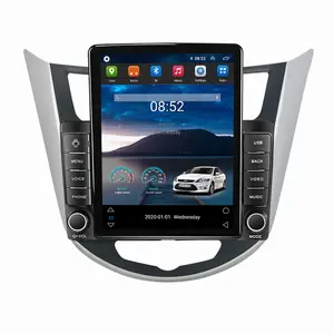MEKEDE 9" Tesla car stereo For Hyundai Solaris Verna Accent 2011-2016 Android Car Radio Multimedia Video Player 32G DSP Carplay