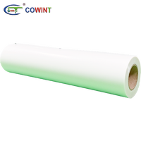 Film de transfert thermique PET mat 60 cm Cowint Factory Direct, pelable instantanément, Super DTF 75/100U, impression pour vêtements, imprimante DTF