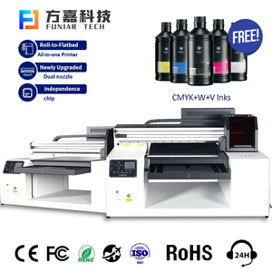 5060uv phẳng máy in bằng cách funjar UV in ấn, thân thiện với môi trường tùy chọn in ấn kép xp600 đầu in UV phẳng máy in - Product Image 3