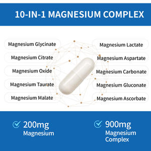 Kapsul Keras Magnesium Glisinat untuk Dewasa untuk Meningkatkan Kepadatan Tulang 200mg Per Sajian 120 Kapsul/Botol - Product Image 4