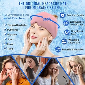 Gel Ice topi pereda sakit kepala, pemasok perawatan kesehatan untuk sakit kepala migren dan ketegangan - Product Image 5