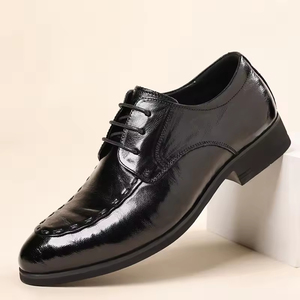 Chaussures Oxford pour homme en cuir véritable, style italien haut de gamme, faites à la main, pour mariage, à enfiler, brodées camouflage léger, collection automne - Product Image 5