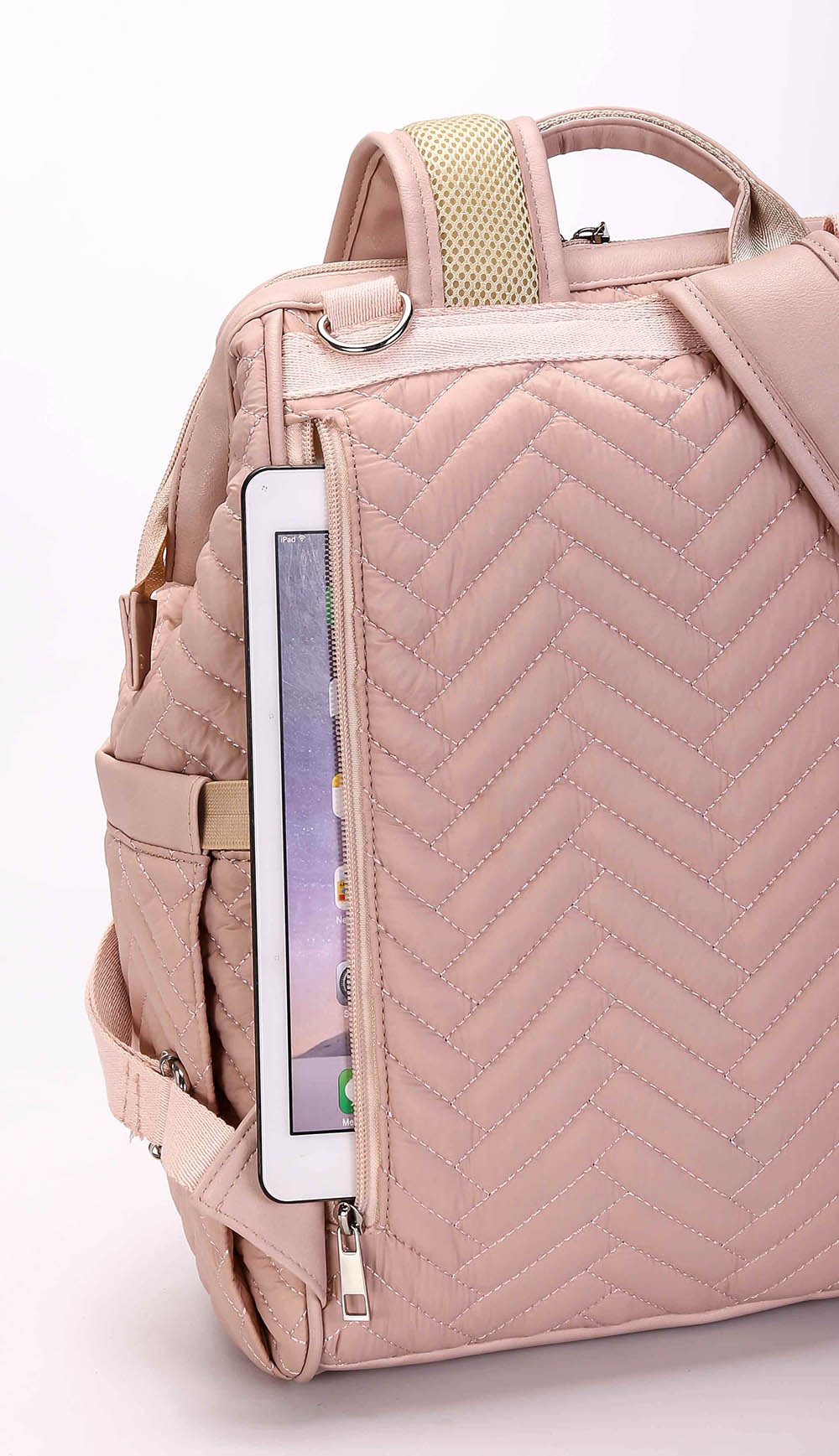 Pink Diaper Sack Bags Friendly Baby Floral Customized TOTE Logo Style Time Packing Pattern Pcs Color Printing Accept