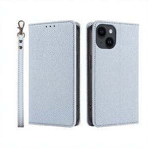Funda Magnética para <span class=keywords><strong>iPhone</strong></span> 17 <span class=keywords><strong>Pro</strong></span> SE3 con Correa, Diseño de Textura Lichi, Hecha a Mano - Product Image 2
