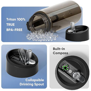 Biểu tượng tùy chỉnh BPA-free 5-STAGE xách tay Lọc nước ngoài trời thân thiện với môi chai với kích hoạt Bộ lọc than hoạt tính Hướng dẫn sử dụng kích hoạt - Product Image 4