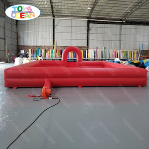 Piscine à <span class=keywords><strong>mousse</strong></span> gonflable rouge <span class=keywords><strong>de</strong></span> qualité commerciale avec entrée <span class=keywords><strong>en</strong></span> arche, portable, pour événements extérieurs et parcs d'attractions - Product Image 6