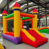 Château gonflable commercial en PVC, protection UV, ignifuge, imperméable, installation facile, toboggan, utilisation en extérieur, 5-10 MRS-199