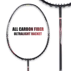 Oem Koolstofvezel Professionele Ultralichte Hoge Kwaliteit 32 Lbs 4u 5u Hoge Kwaliteit Originele Badminton Racket