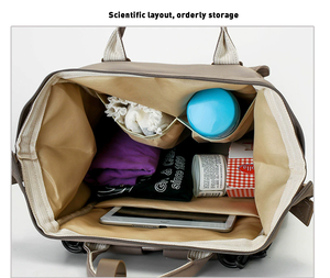 <span class=keywords><strong>Bolsa</strong></span> de Pañales HAIBOWY Ligera para Viajes, Gran Capacidad, Impermeable, para Mamá, Mochila para Pañales de Bebé - Product Image 3