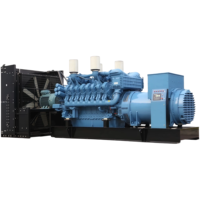 Groupe électrogène diesel triphasé silencieux refroidi par eau SPM THL M530 MTU Série 530kW/662.5kVA 480V/277V 60Hz ATS avec télécommande