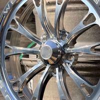 Jantes de drag racing Front Runner polies 17x4 17x4.5, monobloc forgées en 6061-T6, à profil étroit, pour voitures de drag racing American Muscle
