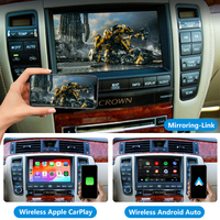 Kit d'interface décodeur multimédia sans fil Apple CarPlay Android Auto Crown Upgrade pour Toyota Crown 2006-2008