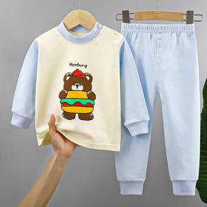 Ensembles de vêtements de nuit pour filles, sous-vêtements, nouveaux vêtements chauds pour bébés, garçons et filles, vêtements d'automne, pantalons, coton de première qualité, vêtements pour enfants - Product Image 5