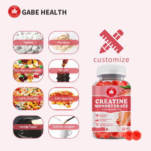<b>Creatine</b> <b>Monohydrate</b> Gummies Strawberry Pre-Workout Muscle Growth & Energy Sugar Free Vegan Dietary Supplement - Product Image 6