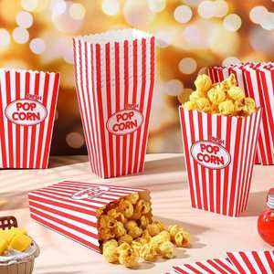 Cajas de Papel Impresas Personalizadas al por Mayor en 3D, Mini Cajas para Fiestas de <span class=keywords><strong>Cine</strong></span>, Color Rosa, Desechables, para Empacar Alimentos, Pollo, Palomitas de Maíz - Product Image 3