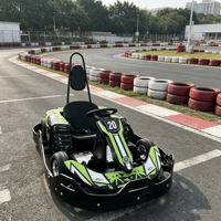 Go Kart Eléctrico LANLIN para Adolescentes - Transmisión por Cadena, Freno de Disco, Velocidad Máxima de 40 km/h, Carga de 200 kg, 1000 W, Uso en Exteriores