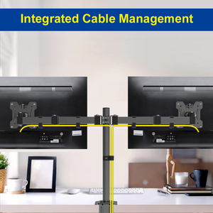 ขายร้อนคอมพิวเตอร์ประหยัด Dual <span class=keywords><strong>Monitor</strong></span> <span class=keywords><strong>Mount</strong></span> 13-32 นิ้วจอ LCD โต๊ะจอภาพ Mounts - Product Image 2