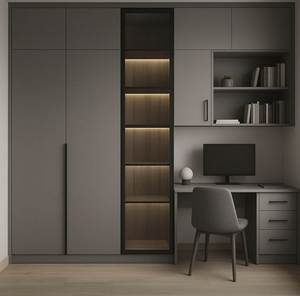 Balom Optimized Storage Home Furniture Modern Minimalist Sliding Door <strong>Wardrobe</strong> Top <strong>Cabinets</strong> Convertible Folding Feature for - Product Image 3