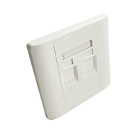 86 Type Ethernet Telecom Parts 2 3 4 RJ45 Keystone Wall Socket Façade 1 2 Port Network Wall Face Plate