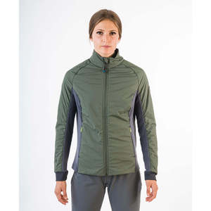 OVINDOLI giacca Varsity ibrida leggera da donna reversibile con motivo staccabile in poliestere in Nylon Spandex per l'autunno - Product Image 1