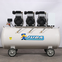 Compresseur d'air sans huile JUBA Hurricane 1600X3, 200L, 220V/380V, grande capacité, type piston, pour le travail du bois et la peinture à domicile