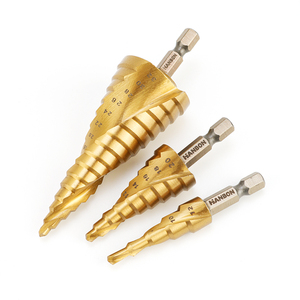 공장 핫 세일 의해 공급 3PC 세트 고품질 HHS 티타늄 코팅 단계 드릴 비트 - Product Image 1