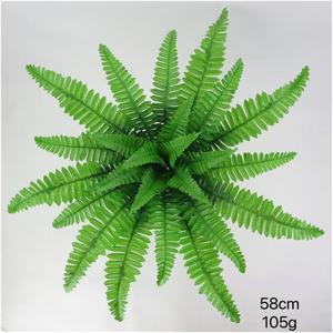 Hojas Artificiales de Bajo MOQ, Bonsái, Hierba Persa, Decoración para el Hogar, Plantas de Fondo, Hojas Verdes Artificiales de Aspecto Natural para Pared - Product Image 4