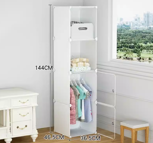 Garde-robe portable en plastique <span class=keywords><strong>ford</strong></span> cube modulaire pour enfants garde-robe organisateur de vêtements en plastique - Product Image 4