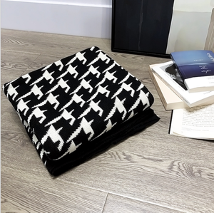 100% Cotton Knitted Throw <strong>Blanket</strong> Patterns Decorative Woven <strong>Blanket</strong> Lightweight and Soft Cozy Geometric <strong>Woolen</strong> Solid 1250g/pc,1 - Product Image 4