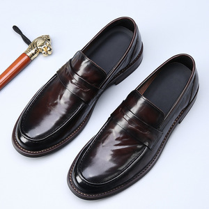 Chaussures de bureau classiques de luxe haut de gamme 2026, en cuir véritable, à lacets, légères, respirantes, antidérapantes, à bout carré - Product Image 4
