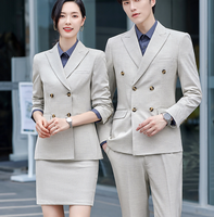 Jas Blazer Slim Fit Single Breasted Bernapas untuk Pria, Setelan Tuxedo 2 Potong Elegan Bisnis Santai untuk Pria